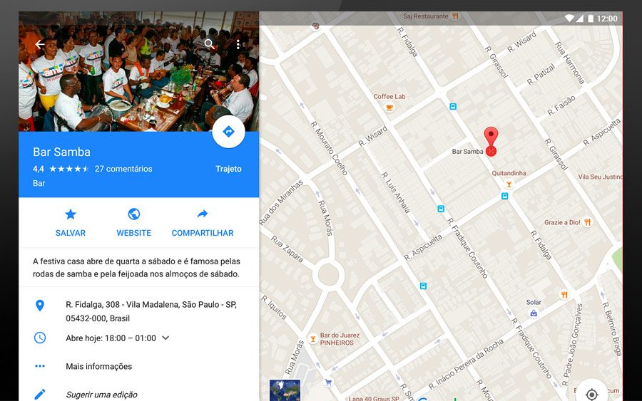 É fácil entrar e usar o app Google meu negócio