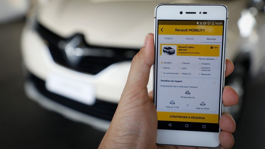 Lançamento do novo projeto app CAR SHARING pelo Renault