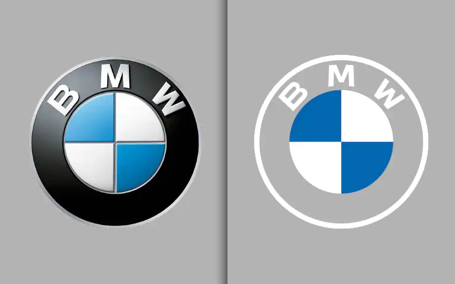 O novo logo da BMW