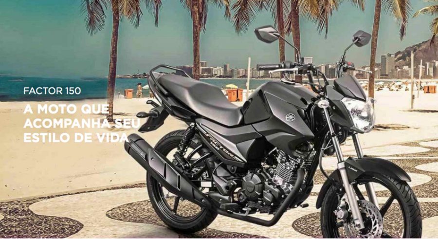 Yamaha Factor 150 ED com motor BlueFlex 2