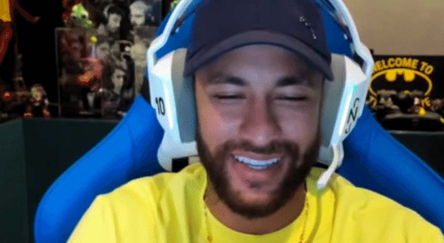 Neymar participou da live