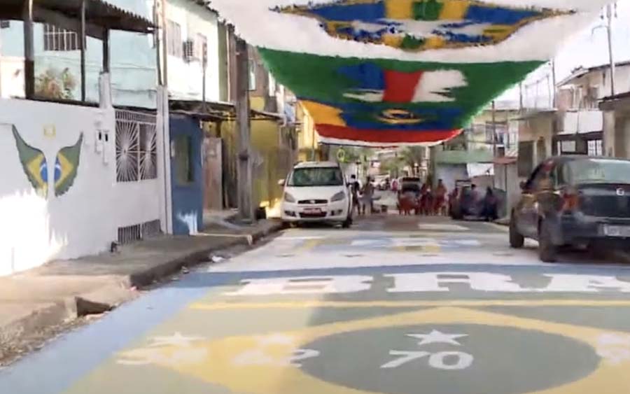 Copa 2022: brasileiros começam a enfeitar as ruas