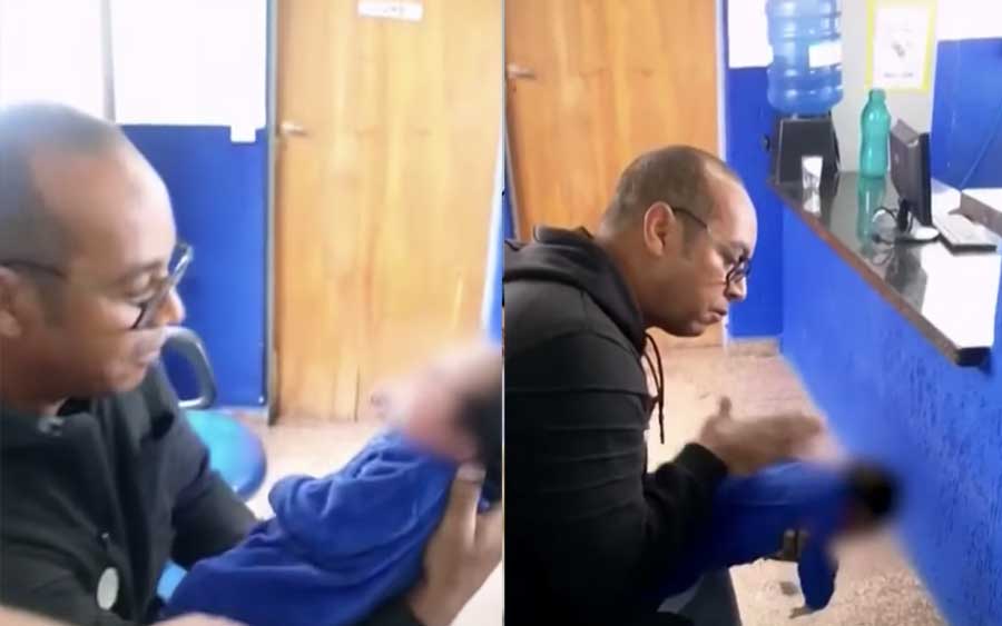 Herói: Guarda municipal de Itaquaquecetuba salva bebê engasgado