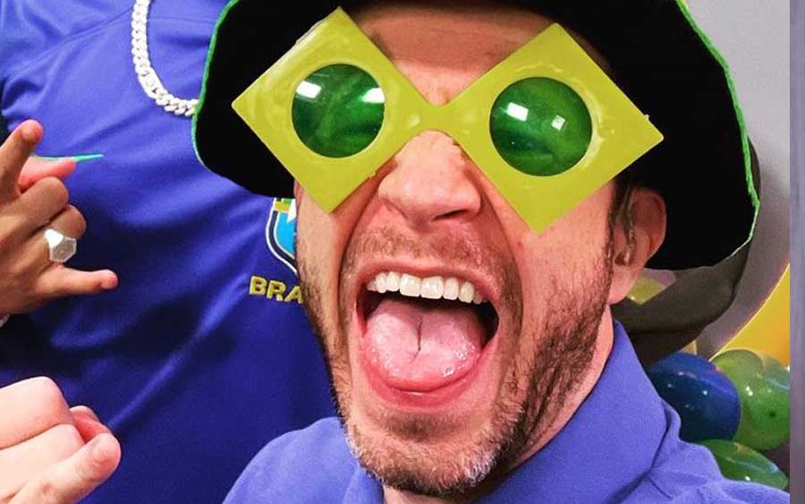 Tiago Leifert não esteve na final da Copa 2022 para cuidar da filha