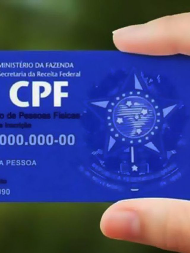 CPF se torna único registro de identificação