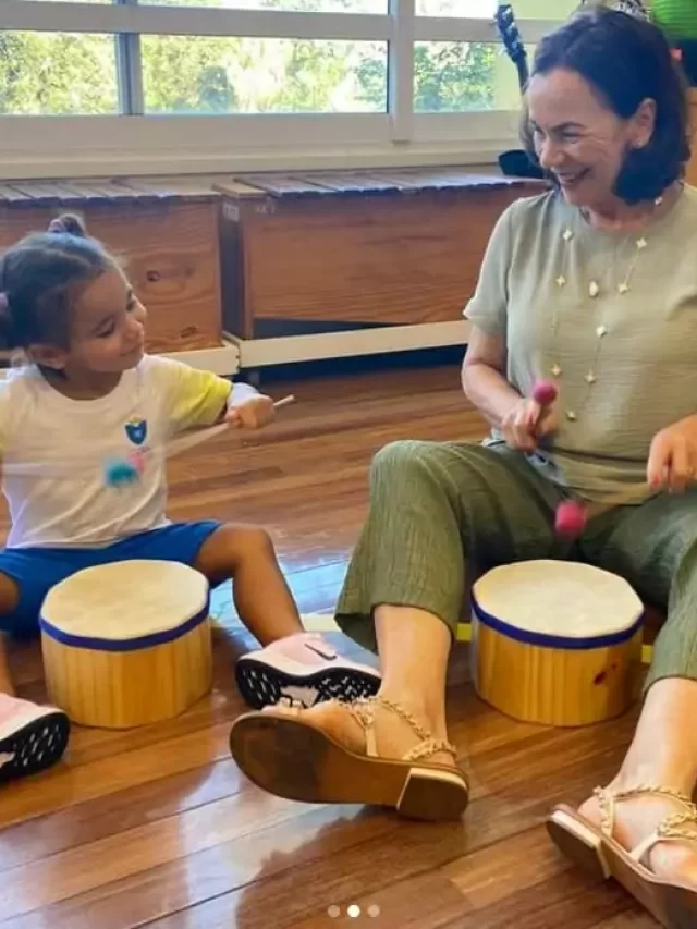 Após adeus: César Tralli e Ticiane postam foto de filha com avó