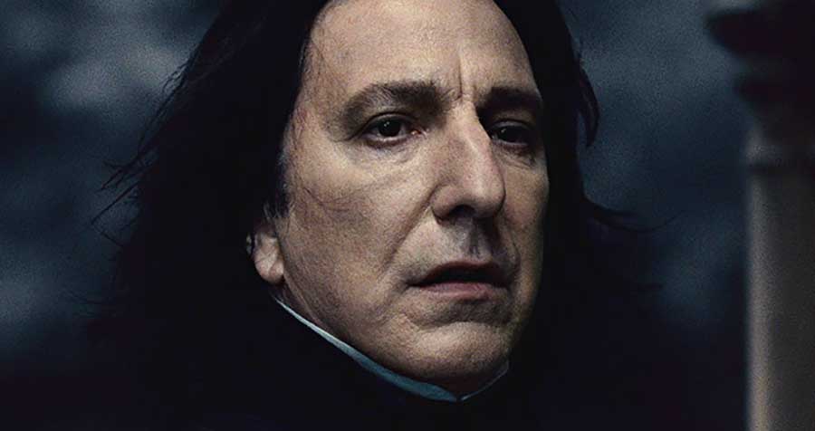 Alan Rickman foi Severus Snape 