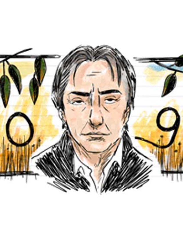 76º Aniversário de Alan Rickman vira doodle