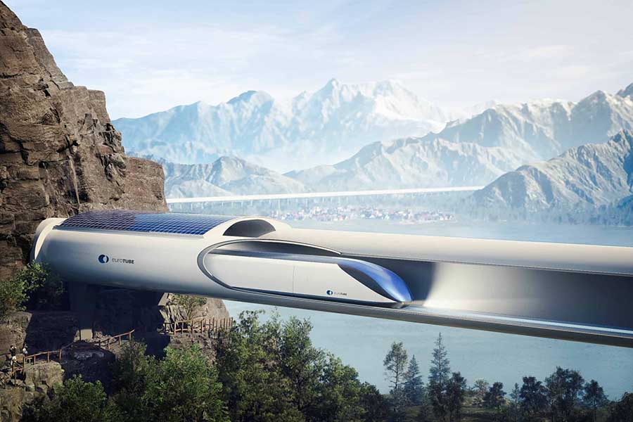 O Hyperloop é um conceito proposto de transporte de passageiros e/ou carga que foi inicialmente desenvolvido por uma equipe conjunta da Tesla e da SpaceX. O projeto consiste em um trem de carga de código aberto que se baseia amplamente no vactrain de Robert Goddard.