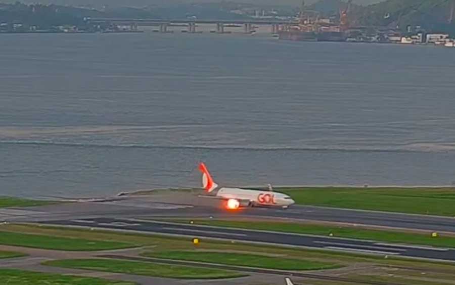 Avião da GOL com destino a Porto Alegre teve princípio de incêndio