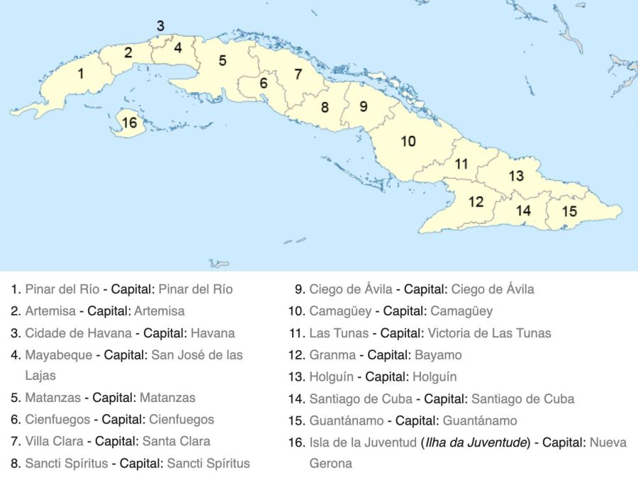 Mapa de Cuba (reprodução / Wikipédia)