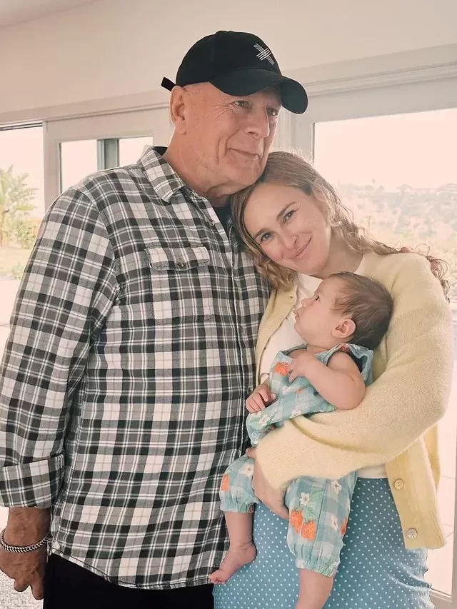 Filhas postam fotos raras ao lado de Bruce Willis no Dia dos Pais