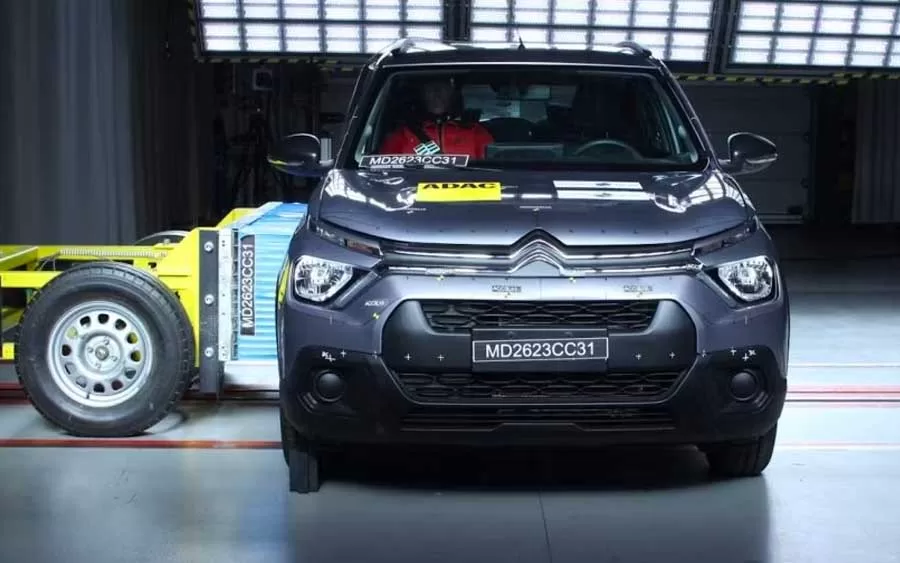 Citroen C3 faz feio no teste de segurança do Latin NCAP