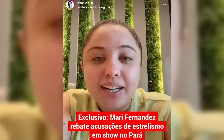 Mari Fernandez nega acusações de estrelismo em show no interior do Pará