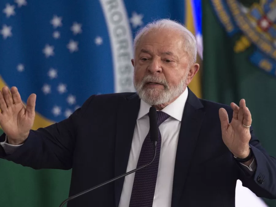 O presidente Luiz Inácio Lula da Silva durante lançamento do Programa de Ação na Segurança (PAS), no Palácio do Planalto (Foto: Marcelo Camargo/Agência Brasil)