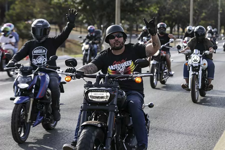 Milhares de Motociclistas Encerram com Sucesso o 20º Capital Moto Week em Brasília (Marcelo Camargo/Agência Brasil)