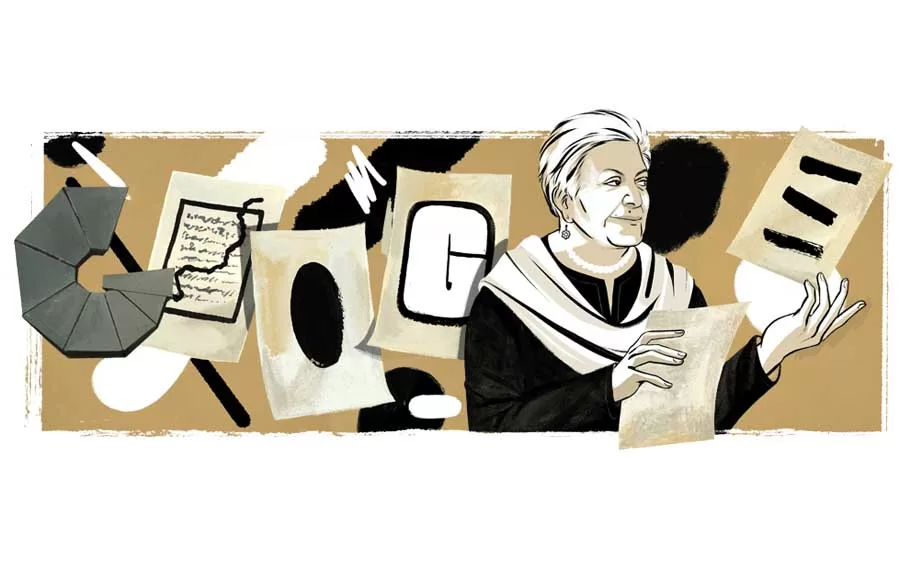 Homenagem ao legado de Zarina Hashmi, artista indo-americana do movimento minimalista