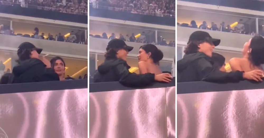 Kylie Jenner e Timothée Chalamet são flagrados juntos em show de Beyoncé