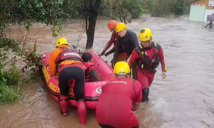 Passo Fundo, que fica na região nordeste, é um dos municípios mais afetados pela chuva