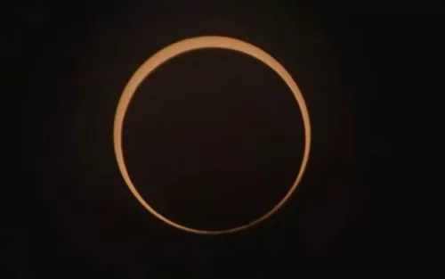 Veja como foi o Eclipse anular do Sol