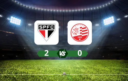 No Morumbis, o Náutico surpreendeu! Caio Vitor mandou um foguete no ângulo e abriu o placar logo no início. Um golaço de quem chegou com personalidade - repdução google