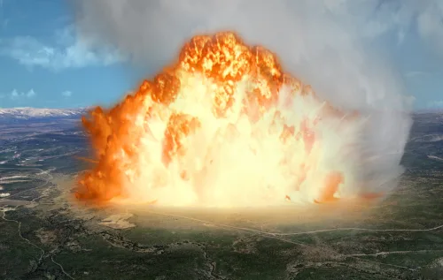 Supervulcões, asteroides e tempestades podem acabar com nossa infraestrutura e com a produção de comida. Sem tecnologia, a extinção vira questão de tempo - reprodução / canva