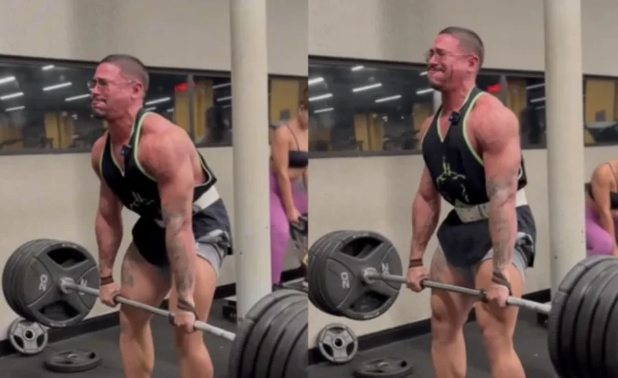 Vídeo mostra atleta sangrando ao levantar peso de 200 kg em academia e levanta debate