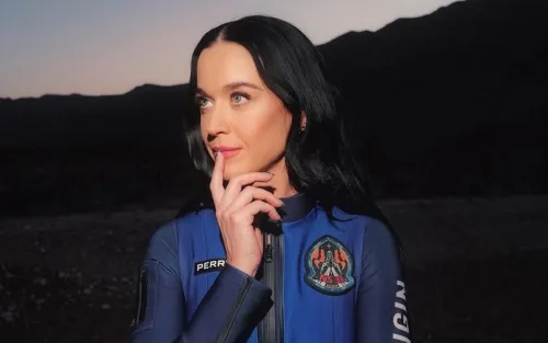 Katy Perry foi para o espaço junto com batata-doce e grão-de-bico do Brasil