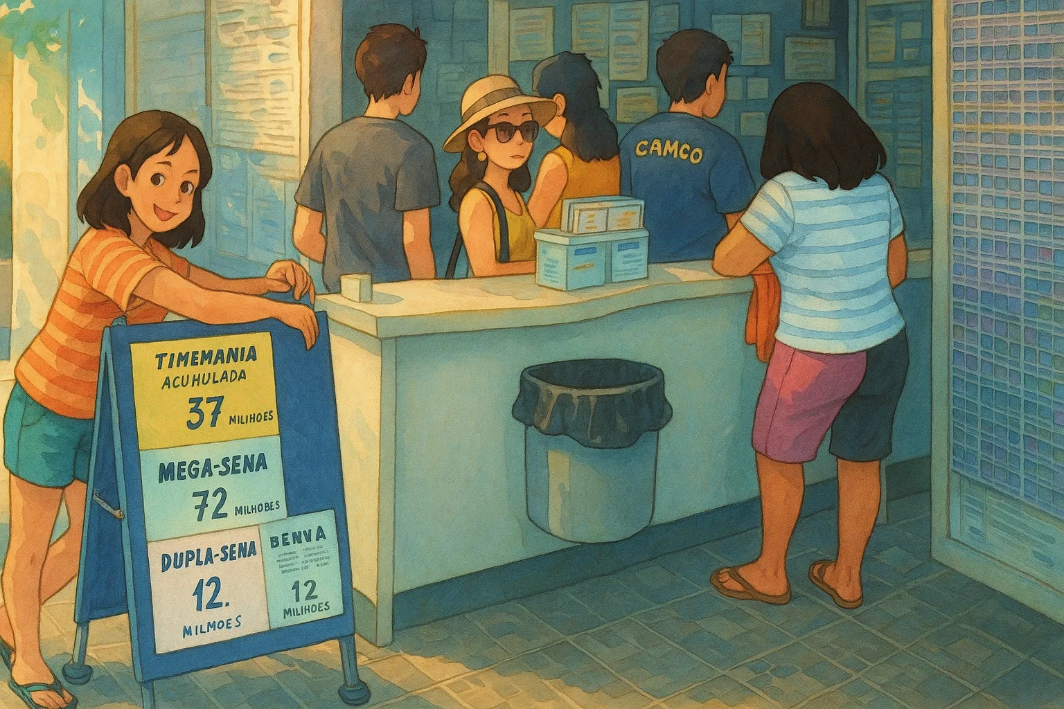 A Quina é uma loteria da Caixa com sorteios diários. O jogador escolhe de 5 a 15 números entre 80 possíveis. Apostas custam a partir de R$ 2,50 e os prêmios variam por acerto.