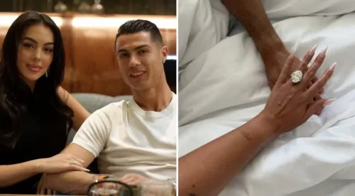 Georgina Rodriguez confirma noivado com Cristiano Ronaldo e mostra anel milionário que chamou atenção