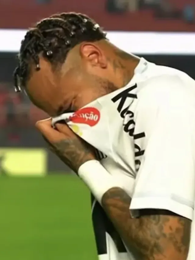 Neymar chorando após Santos levar 6 do Vasco é de cortar o coração