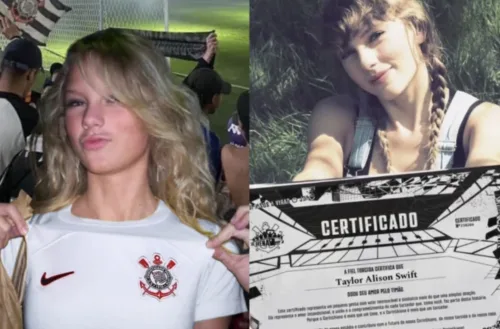 Taylor Swift vira amuleto do Corinthians e ganha homenagem especial em jogo da NFL